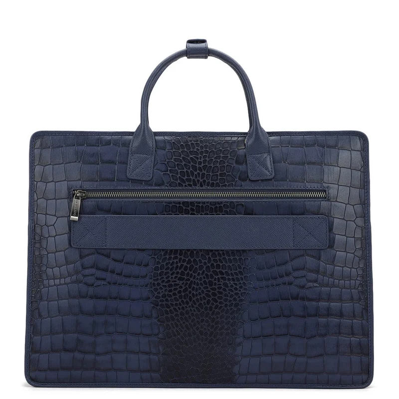 Da Milano Stardust Croco Leather Laptop Sleeve - Stardust  | Best Price UAE