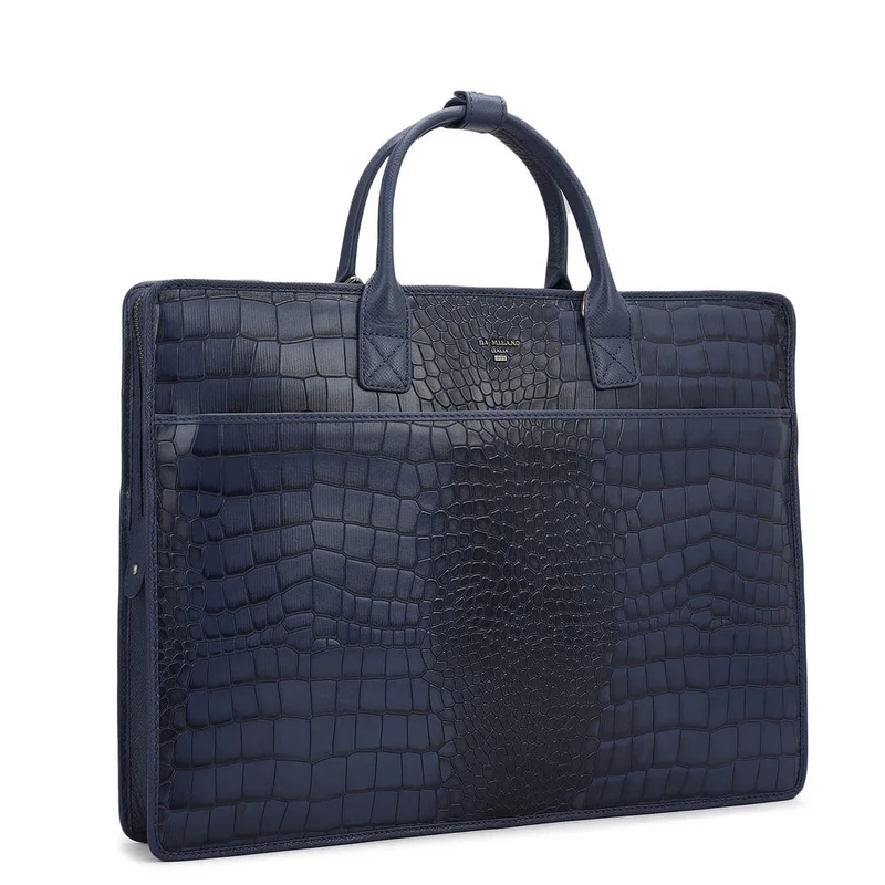 Da Milano Stardust Croco Leather Laptop Sleeve - Stardust  | Best Price UAE