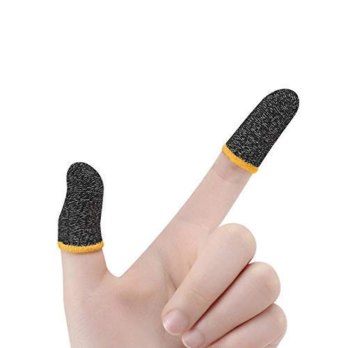 Inefable® Pubg Anti-Slip Thumb Sleeve, Increase Your Gaming Score Slip-Proof Sweat-Proof Professional Touch Screen Thumbs Finger Sleeve for Pubg Mobile Phone Game Gaming Gloves Multi Colour (1 Pair) - Image 1