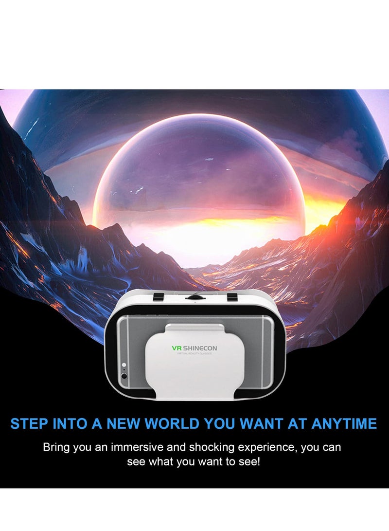 VR Headset,3D VR Glasses Virtual Reality Headset for iPhone  Android with Controller, Compatible 4.7-6.5 inch, Adjustable Universal Virtual Reality Goggles for Kids  Adults - Image 5