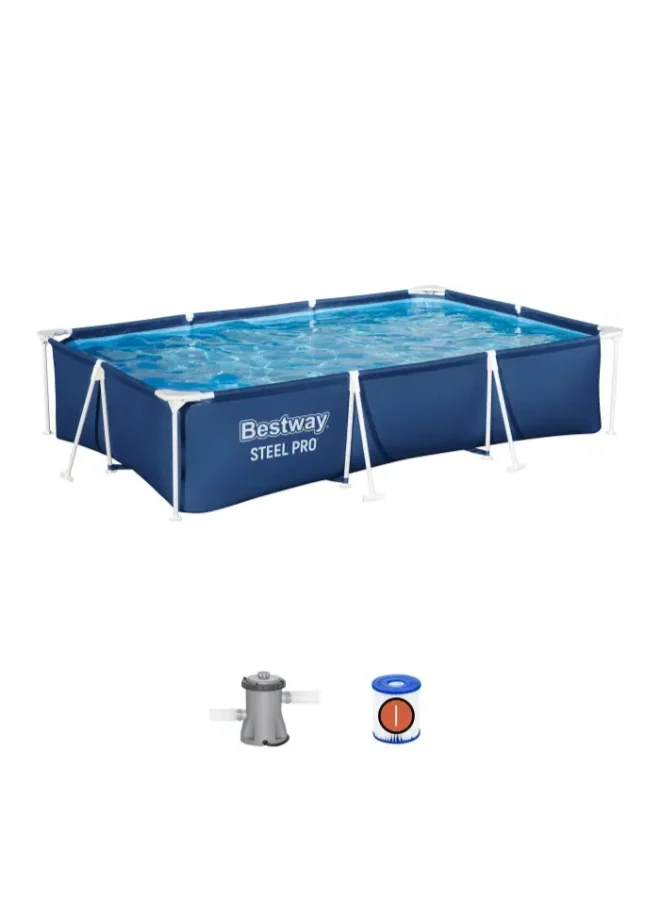 Bestway Bestway Steel Pro Rectangular Above Ground Swimming Pool , Frame Pools, Corrosion-resistant Steel Frame, Sturdy & Durable