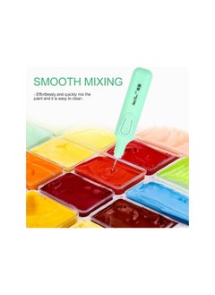 WYBOT Electric ment Stirrer Mixer Portable Paint Electric Mixer Blending Making DIY Crafts for Art Gouache Painting Drawing 1 Set  - Image 4
