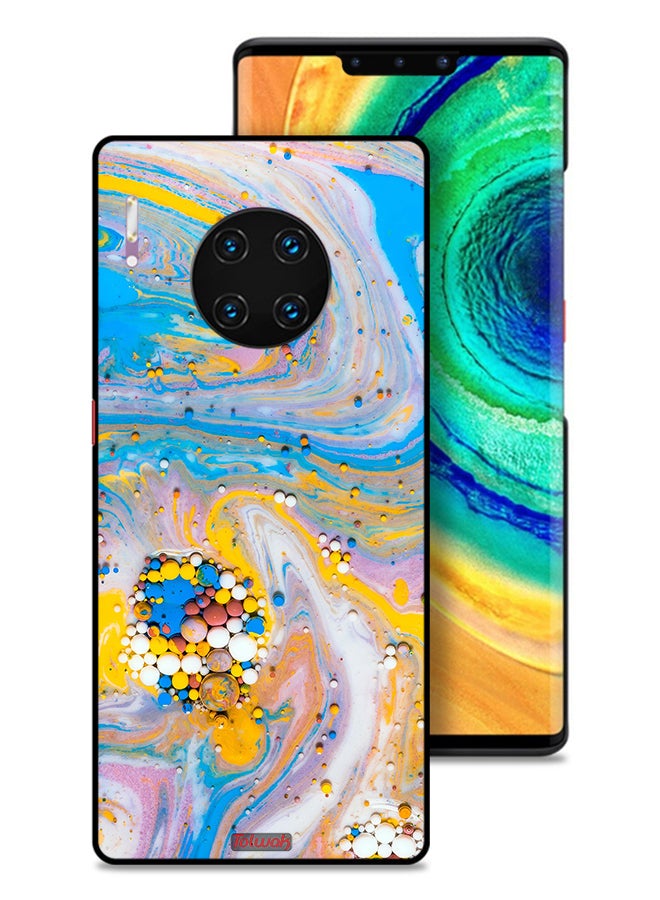 Tolwak Huawei Mate 30E Pro 5G Protective Case Cover Gems Colorful Abstraction - Image 1