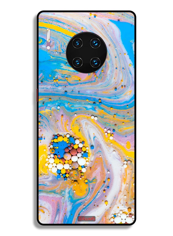 Tolwak Huawei Mate 30E Pro 5G Protective Case Cover Gems Colorful Abstraction - Image 2