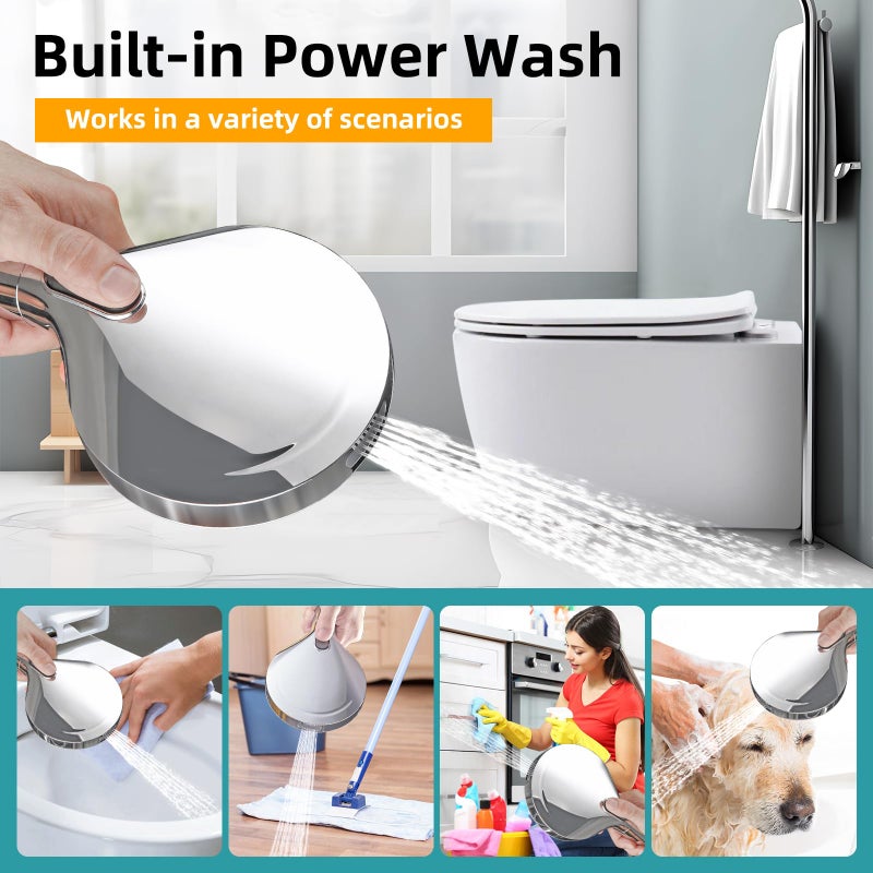 Cobbe Filtered Shower Head with Handheld, High Pressure 9 Spray Mode Showerhead with Filters, detachable shower head, Water Softener for Hard Water Remove Chlorine and Harmful Substance,Chrome - Image 4
