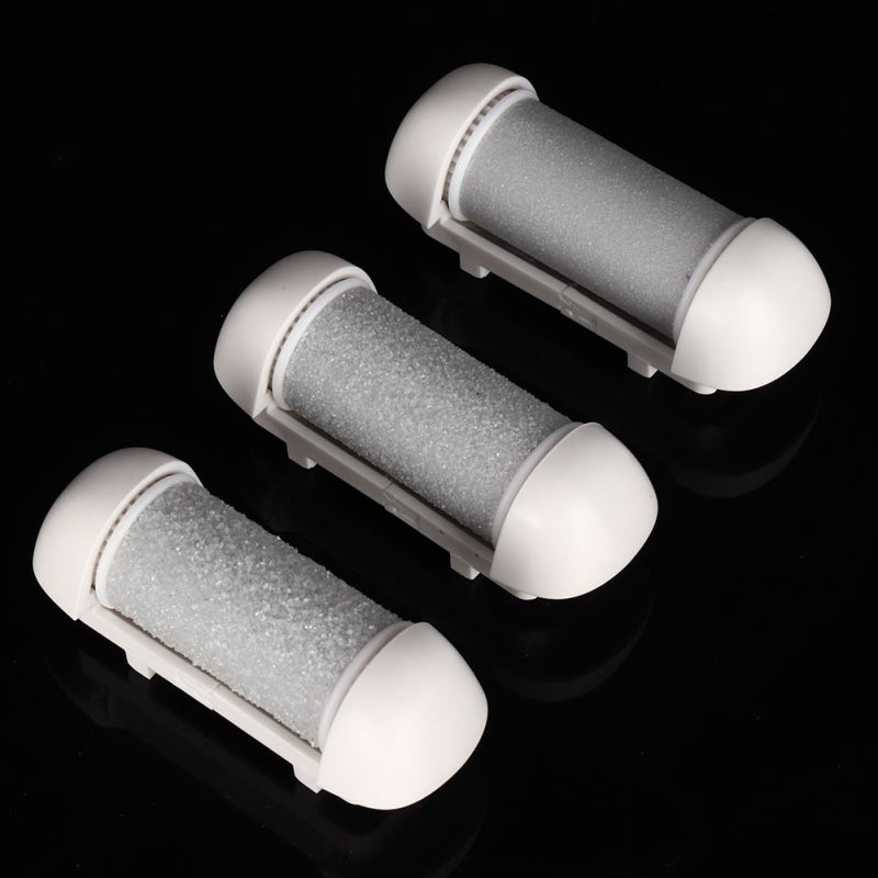 Foot Callus Remover Head: 3 Coarse Medium Fine Quartz Sand Grinding Heads - Easy To Install Safe Pedicure Accessory For Home Pedicure Care - Image 2