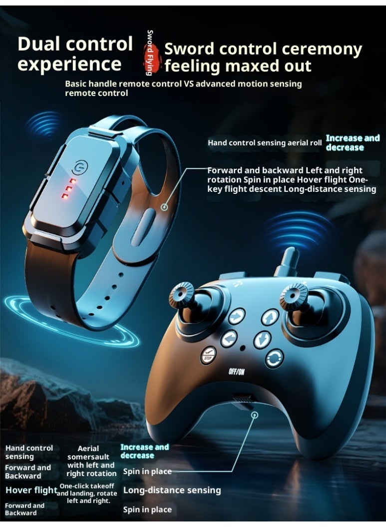 Flying Sword Toy with Hand Control – Flyable Sword, Kids' Toy for Boys, Children's Birthday Gift. Oversized Flying Sword【Gesture Remote Control + Flying Stunts + Long-lasting Battery Life】 - Image 2