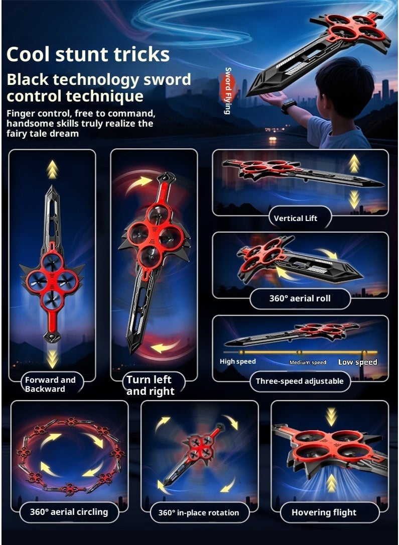 Flying Sword Toy with Hand Control – Flyable Sword, Kids' Toy for Boys, Children's Birthday Gift. Oversized Flying Sword【Gesture Remote Control + Flying Stunts + Long-lasting Battery Life】 - Image 3