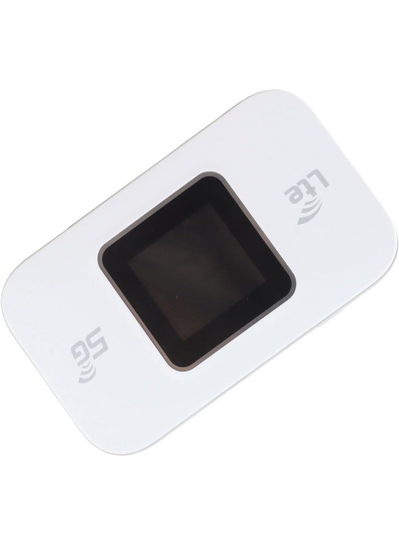 Salab Portable 4G 5G WiFi Mobile Router with SIM Slot, Travel WiFi with LED Display, Up to 300Mbps, 10 Connected Devices, Cat4 Lte MiFi Hotspot, 3000mAh Battery - Image 1