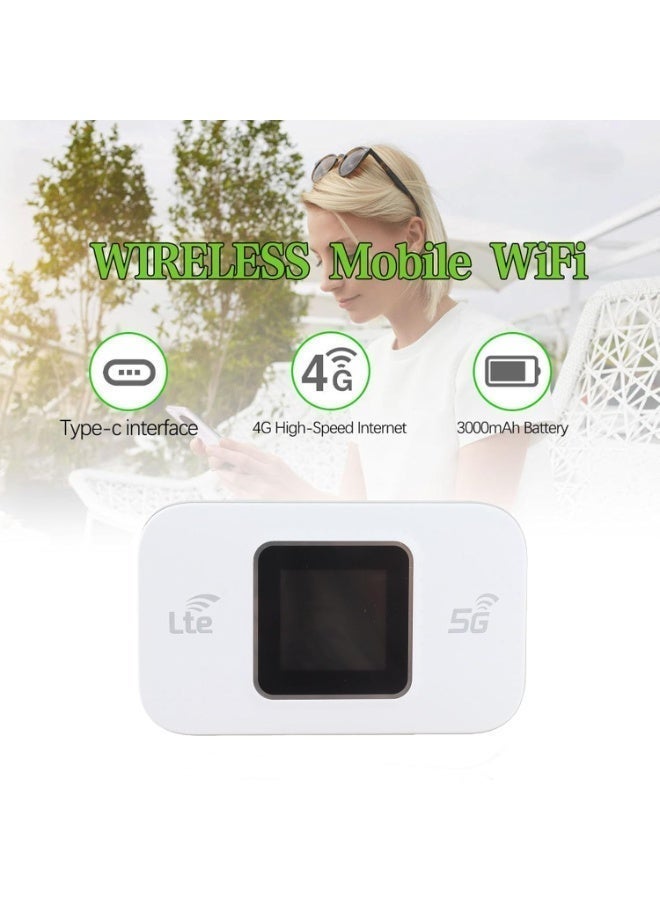 Salab Portable 4G 5G WiFi Mobile Router with SIM Slot, Travel WiFi with LED Display, Up to 300Mbps, 10 Connected Devices, Cat4 Lte MiFi Hotspot, 3000mAh Battery - Image 5