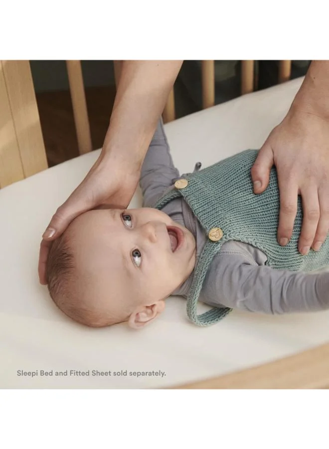 STOKKE Sleepi Mattress, White Four Layers of Breathable 3D Mesh For Safe Sleep offers Comfort And Support For Children Washable