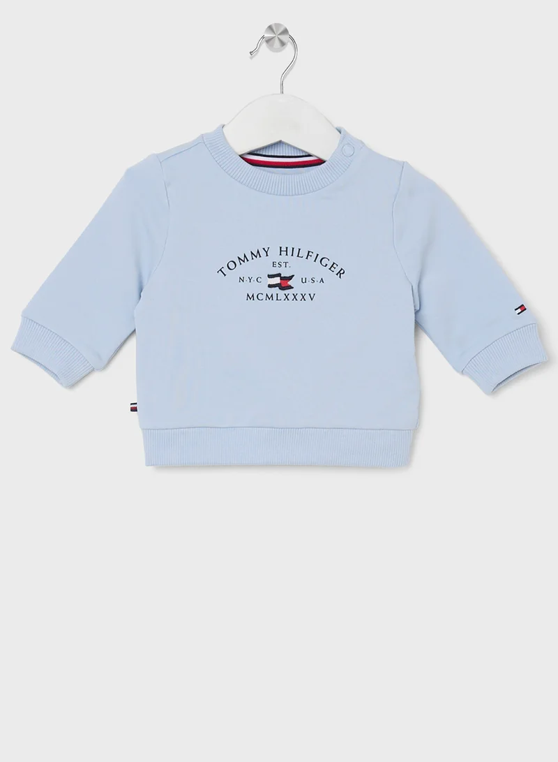 تومي هيلفيغر Infant Logo T-Shirt & & Pant Set