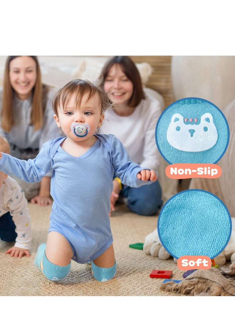 Suntown Baby Knee Pads for Crawling,6 Pairs Crawling Anti-Slip Knee,Knee Protectors Unisex Babies Girl Boy Infant Toddlers Kneepads - Image 2