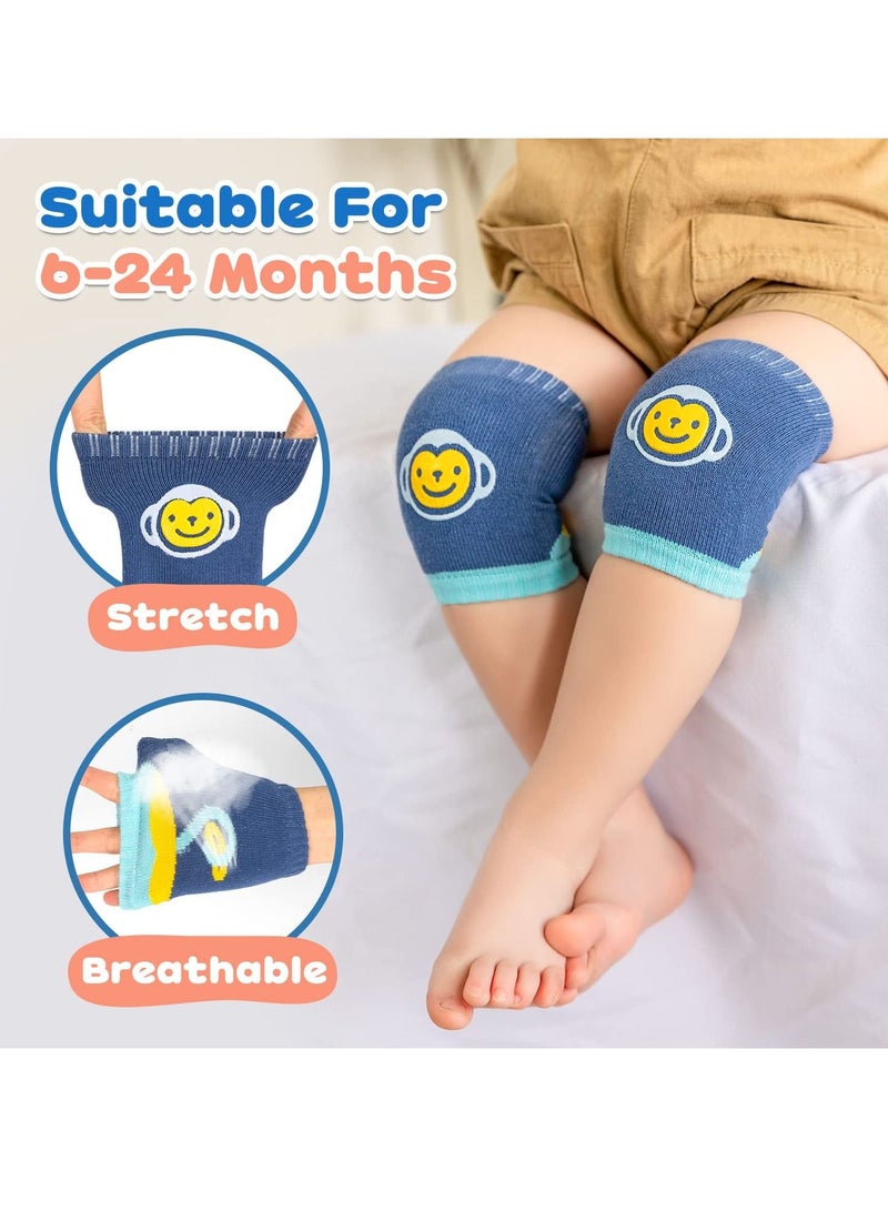 Suntown Baby Knee Pads for Crawling,6 Pairs Crawling Anti-Slip Knee,Knee Protectors Unisex Babies Girl Boy Infant Toddlers Kneepads - Image 4