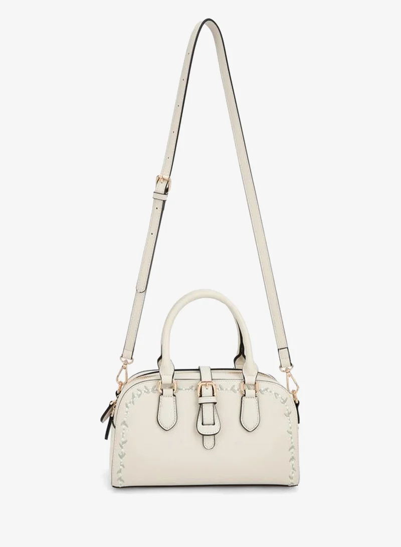 Celeste Floral Embroidered Tote Bag With Double Handle
