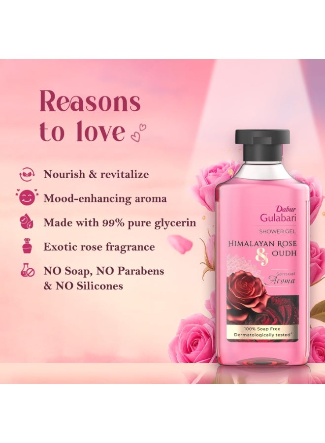 Dabur Gulabari Rose Glow Kit | Rose Water, Face Cleanser, Body Lotion & Shower Gel | With Free Amla Hair Oil & Travel Pouch | Skincare Gift Box for Glowing Skin & Strong Hair | 6 Piece Gift Set - Image 4