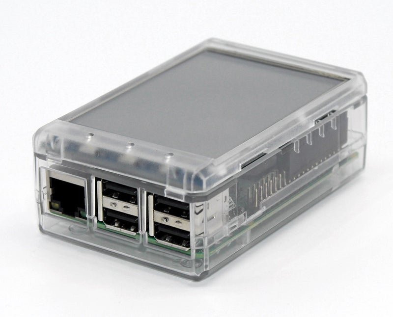 sb components 3.2" TFT LCD Transparent Case for Raspberry Pi 2 and Raspberry Pi 3 (Clear) - Image 1