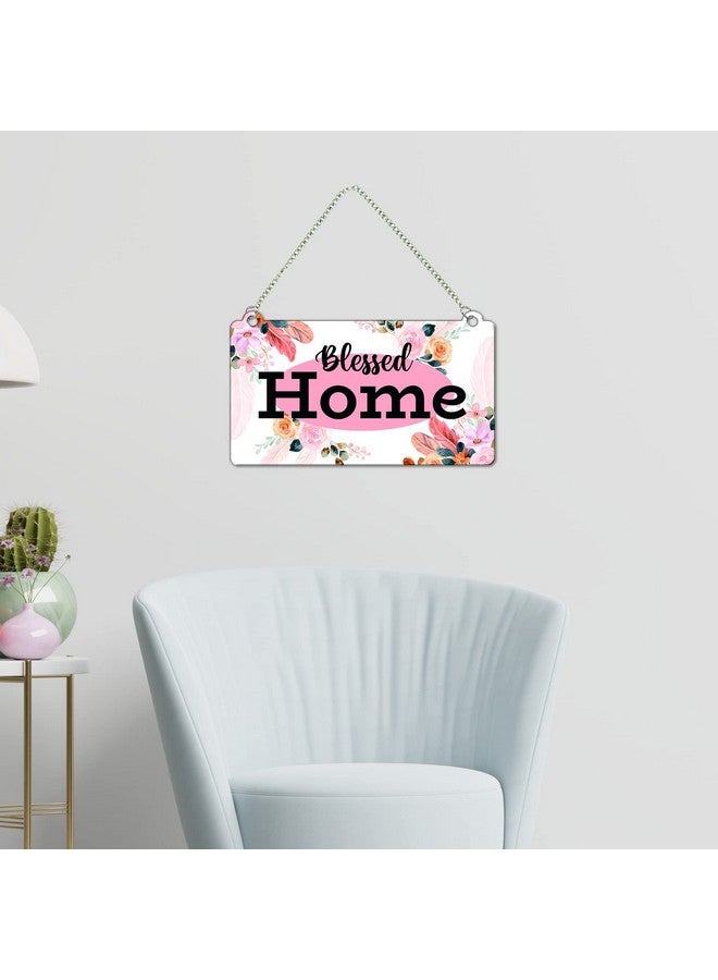 Artvibes Blessed Home Wood Wall Hanging for Home Decor | Office | Gifts | Bedroom | Decoration Items for Living Room | Artworks Designer Hangers | Wooden Decorative Items (WH_3510N) - Image 4