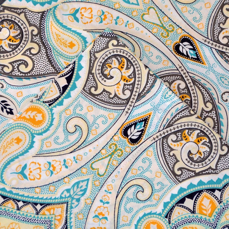 Pointehaven Bedding 3 Pieces Twin XL 100% Cotton Percale Sheets- Printed Bed Sheet & Pillowcase Sets- Soft Cotton Bed Sheets Set- Fits Mattress 18 inches Deep Pocket (Twin XL, Cypress) - Image 2