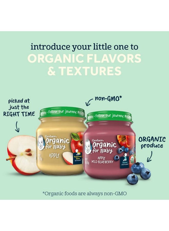 جربر طعام الأطفال العضوي من Gerber 1st Foods، بنكهة الموز، عبوة 4 أونصة (عبوة من 10 قطع)  - Image 2