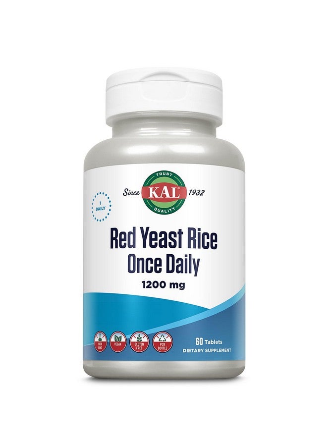 KAL 1200 Mg Red Yeast Rice, 60 Count - Image 1