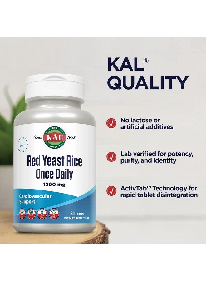 KAL 1200 Mg Red Yeast Rice, 60 Count - Image 4