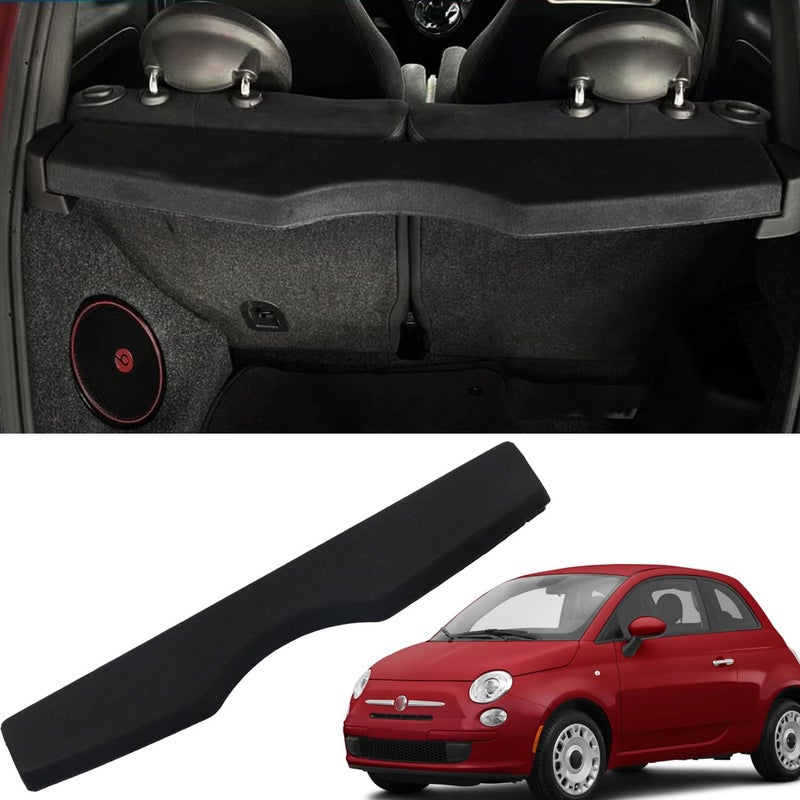 Marretoo for Fiat 500 Cargo Cover 20122017 for Fiat 500 Accessories Black UNRetractable Factory Style SUV Trunk Cover Cargo Security Shade Trunk Cover