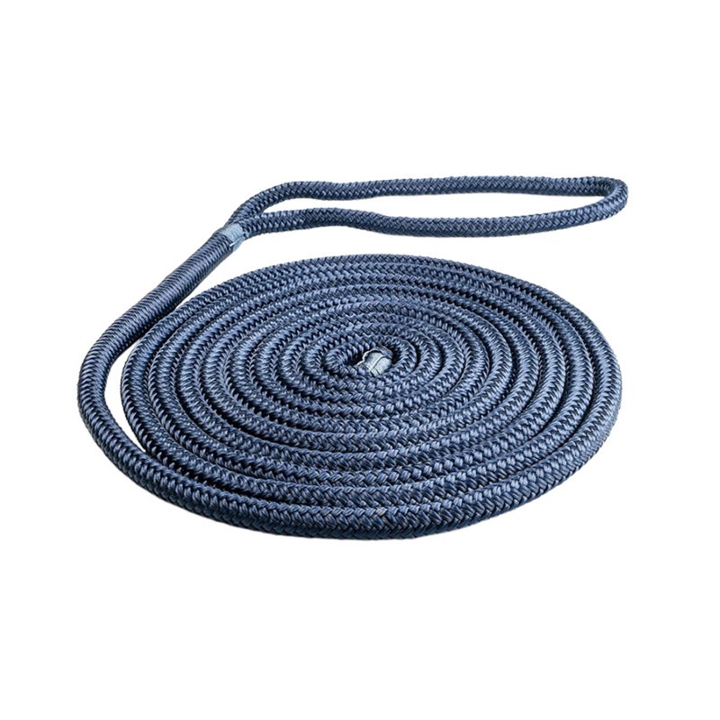 Boat Dock Lines Men Gifts, Hanger Line Pre Spliced with 12" Eyelet for Boat Pontoon Premium Double Braided Nylon Fender Line - Image 1
