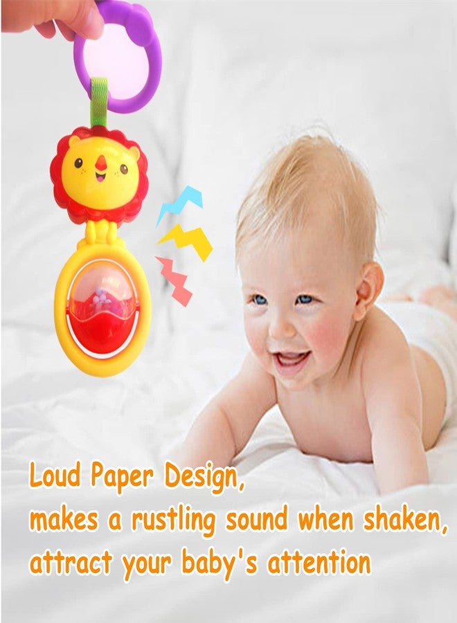 YUNLOVXEE Baby Toys, Cartoon Animal Hanging Rattle Toys, Handbells Baby Rattles, Baby Bed Crib Car Seat Travel Stroller Toys for Infant, Best Birthday Gift for Newborn, 4 Pack - Image 3