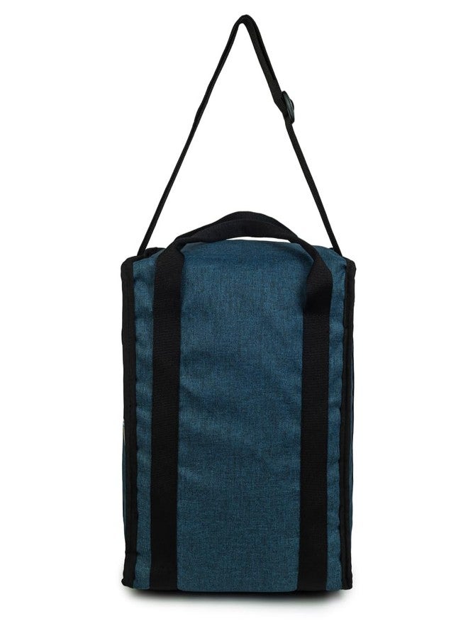 هووم حقيبة غداء/حقيبة طعام معزولة كبيرة الحجم من هوم، سعة 13 لترًا، للاستخدام اليومي، مناسبة للمكتب، الجامعة، المدرسة، السفر، النزهات، التخييم، الحفلات، إلخ، لون أزرق - Image 3