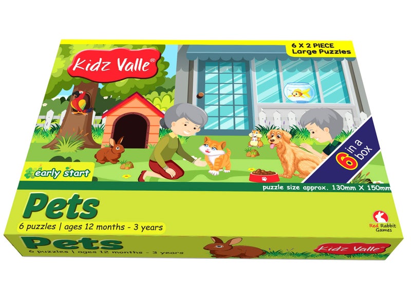 Kidz Valle Pets Early Start 2 Piece Puzzles for Age 12 Months and Above - Image 4