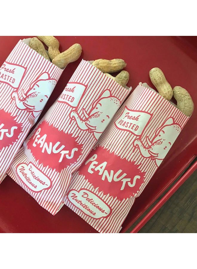 Outside the Box Papers Paper Peanut Bags - Red White - 100 Pack - Image 2