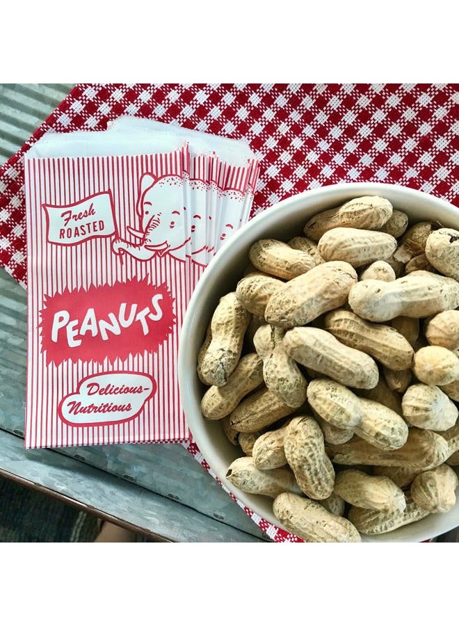 Outside the Box Papers Paper Peanut Bags - Red White - 100 Pack - Image 4