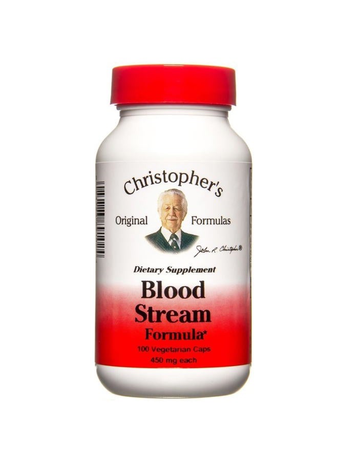 Christopher's Original Formulas د. بلود ستريم 100 كبسولة نباتية، 450 ملغ. - Image 1
