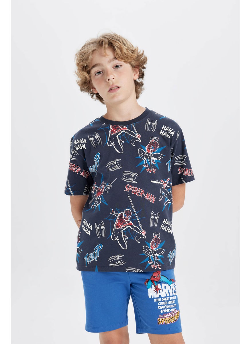 DeFacto Boy Regular Fit Licensed by Marvel Normal Waist Shorts  - Image 3