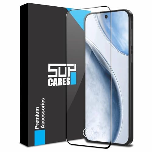 SupCares Tempered Glass for Vivo X200 FE (6.31 Inch) With Installation Kit | Military-Grade Gorilla Screen Protector | Edge to Edge Coverage | Black - Image 1