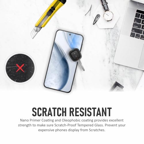SupCares Tempered Glass for Vivo X200 FE (6.31 Inch) With Installation Kit | Military-Grade Gorilla Screen Protector | Edge to Edge Coverage | Black - Image 5