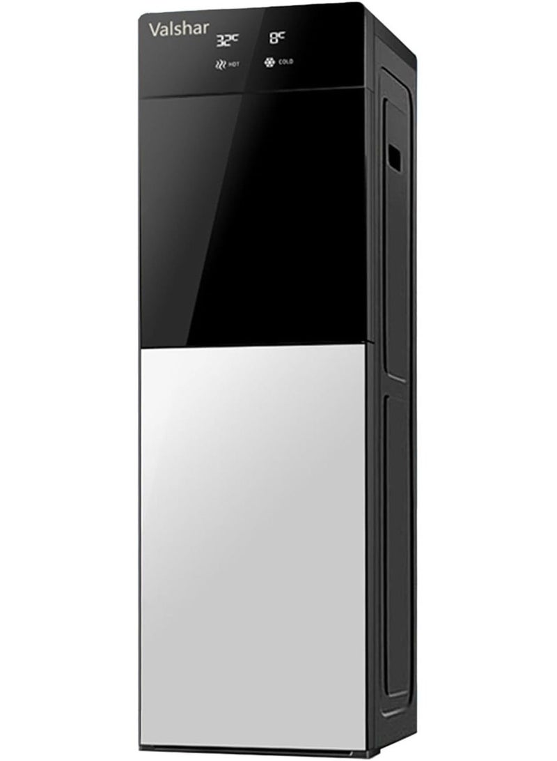 يشارك موزع مياه بتحميل سفلي مع شاشة عرض لدرجة الحرارة | وظائف عادية وساخنة وباردة، 3 صنابير | درجة حرارة البارد: 7-12 درجة مئوية؛ درجة حرارة الساخن: 85-100 درجة مئوية | مثالي للمنزل والمكتب | فضي معدني - Image 5