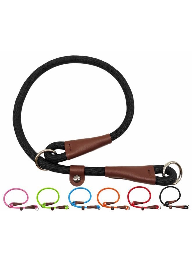 MayPaw Slip Collar Nylon Rope Choke Collar for Dog Training- No Pull Round Martingale Dog Collars for Small Medium Large Dogs  - Image 1