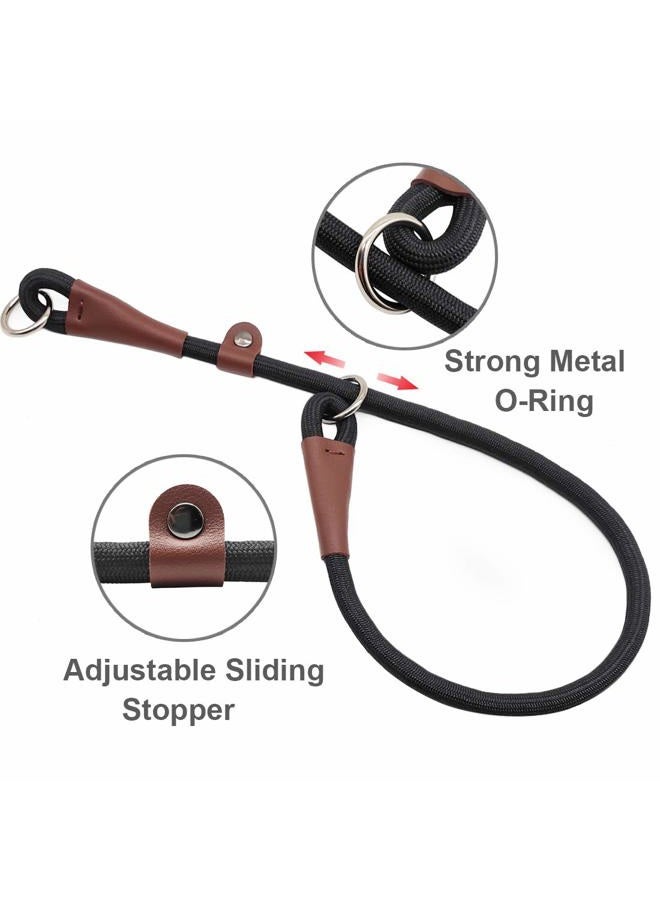 MayPaw Slip Collar Nylon Rope Choke Collar for Dog Training- No Pull Round Martingale Dog Collars for Small Medium Large Dogs  - Image 2