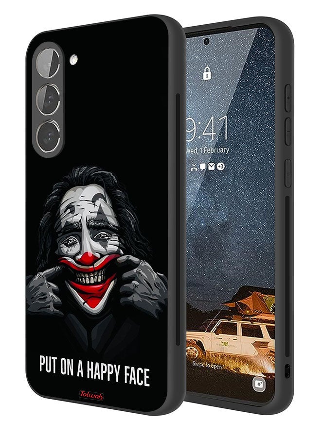 Tolwak Samsung Galaxy S23 5G Protective Case Cover Put On Happy Face - Image 1