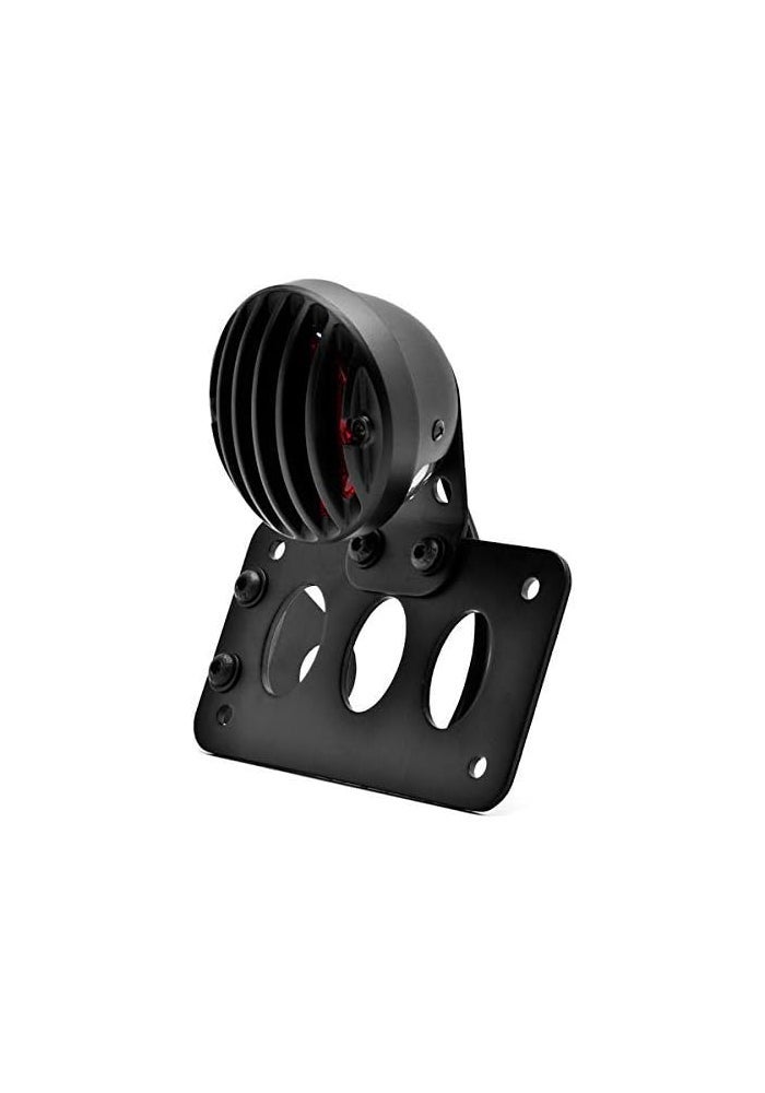 PACASK Black LED Brake Running Rear Tail Light with Vertical Side Mount License Plate Bracket for Kawasaki Honda PA-38 - Image 4