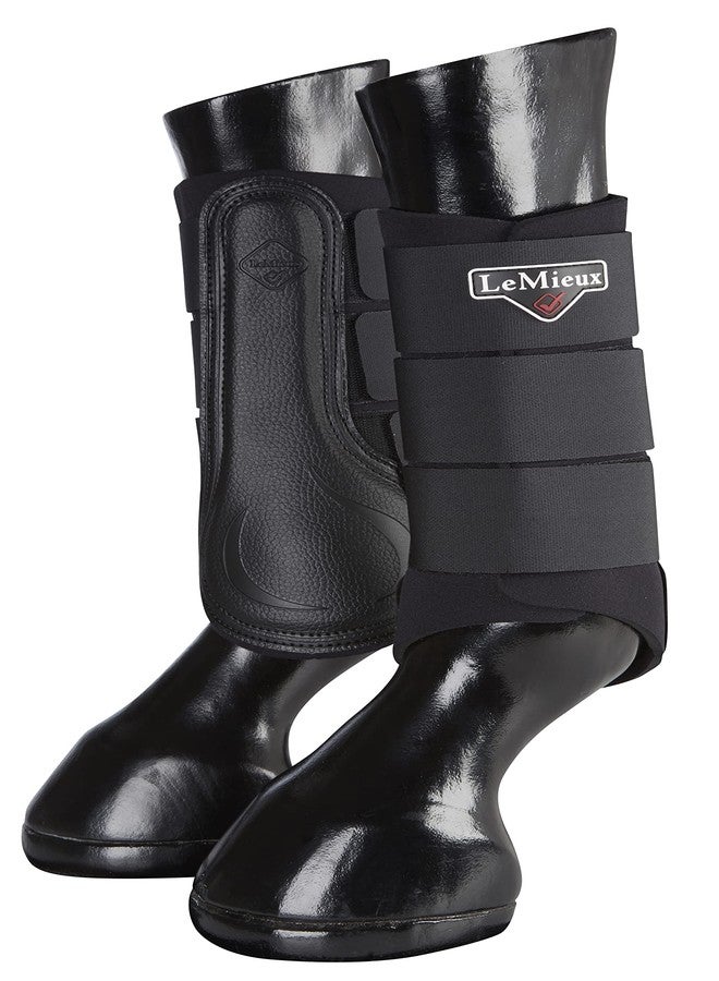 LeMieux Grafter Brushing Horse Boots - Protective Gear and Training Equipment - Equine Boots, Wraps & Accessories (Black/Small) - Image 1