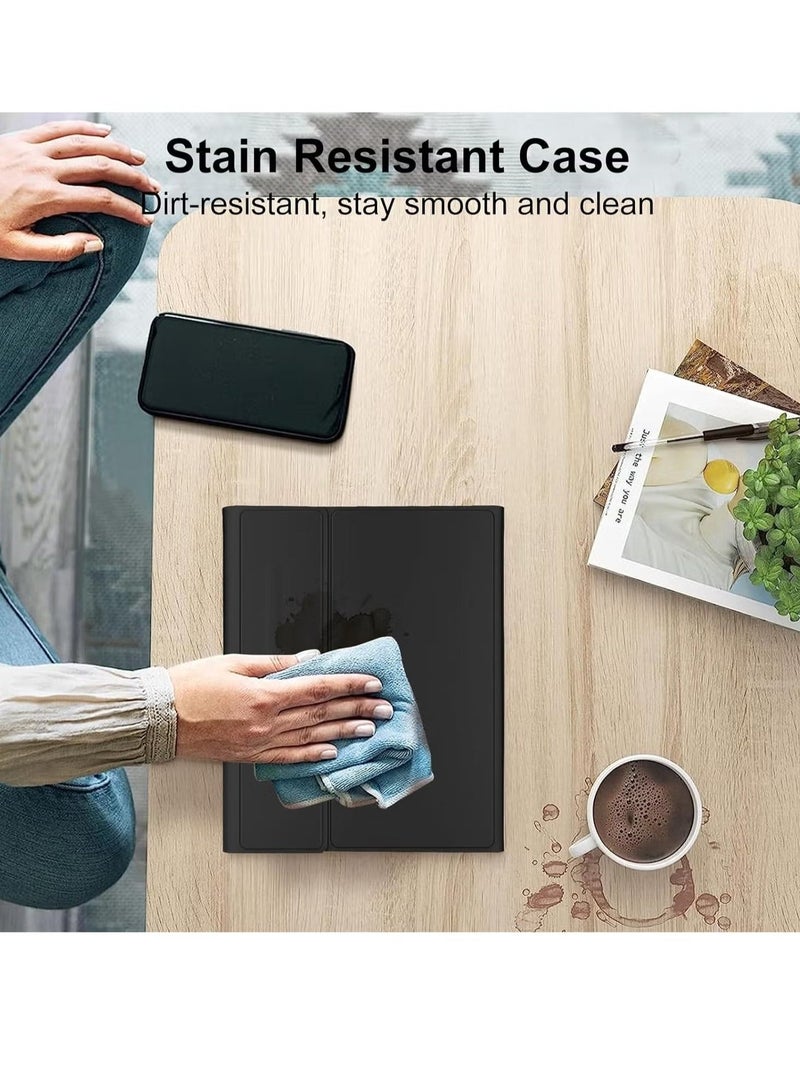 MUNTAQI Samsung Galaxy Tab S9 Ultra 2023 Keyboard Protective Case – 14.6 Inch Slim Smart Cover with S Pen Holder, Multi-Use Bluetooth Keyboard for Galaxy Tab S9 Ultra, Black - Image 3