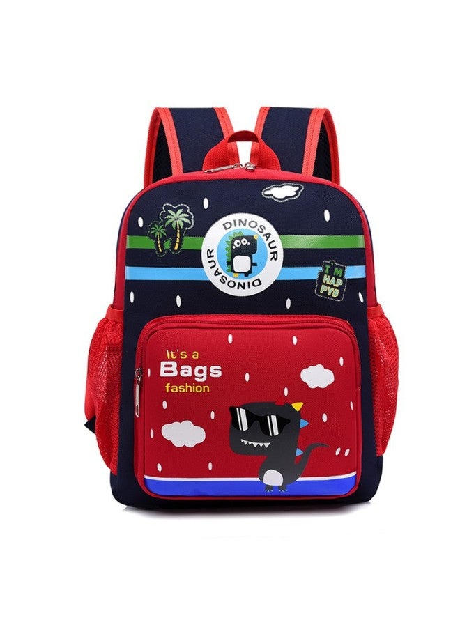 2021 Cute Dinosaur Children's Backpack Korean Style Trendy Boys And Girls Elementary School Student Animal Cartoon Backpack-Color:Blue  - Image 3