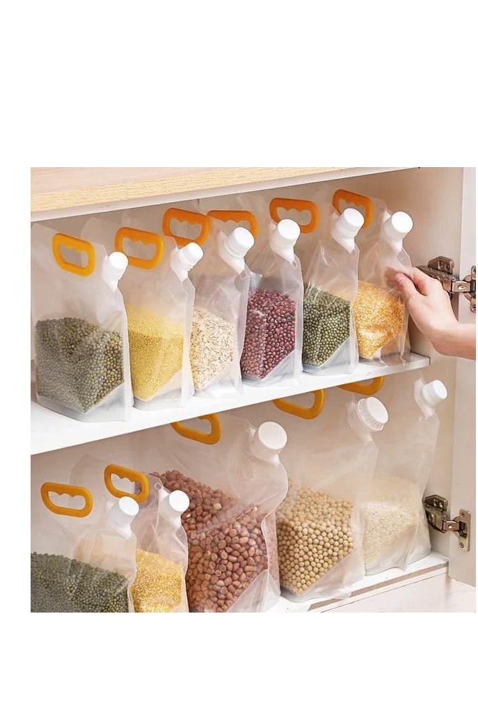 BAIG Grains Storage Packaging Bag Rice Dispenser Insect Proof Food Storage Sealed Bag Bean Container Kitchen Organizer with Nozzle  - Image 3