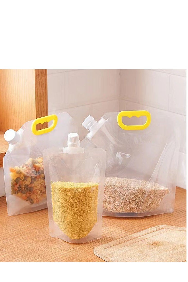 BAIG Grains Storage Packaging Bag Rice Dispenser Insect Proof Food Storage Sealed Bag Bean Container Kitchen Organizer with Nozzle  - Image 4