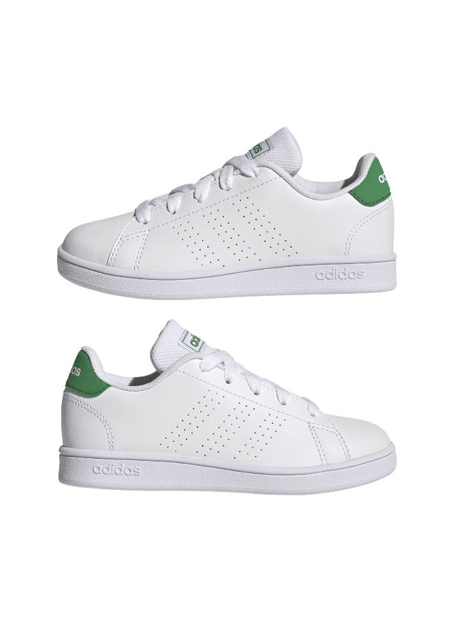 Adidas - adidas Advantage K White Sportwear Shoes 10K - Image 1