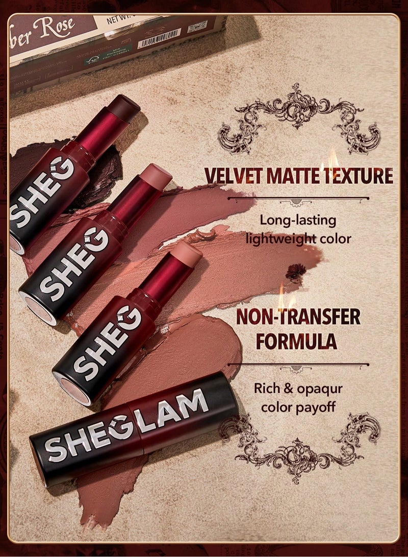 SHEGLAM Dynamatte Boom Long-Lasting Matte Lipstick Passion - Image 5