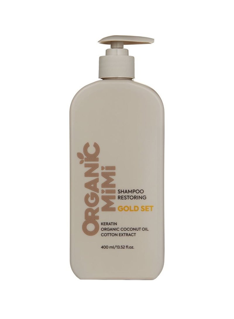 Organic Mimi Restoring Gold Set Shampoo 400ml - Image 1